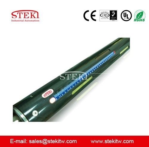 Enduit d'oxyde noir STEKI 2024 3&quot; type coulissant puits d'air Corps en aluminium 30 mm Extrémités carrées L1 1600 mm L3 1920